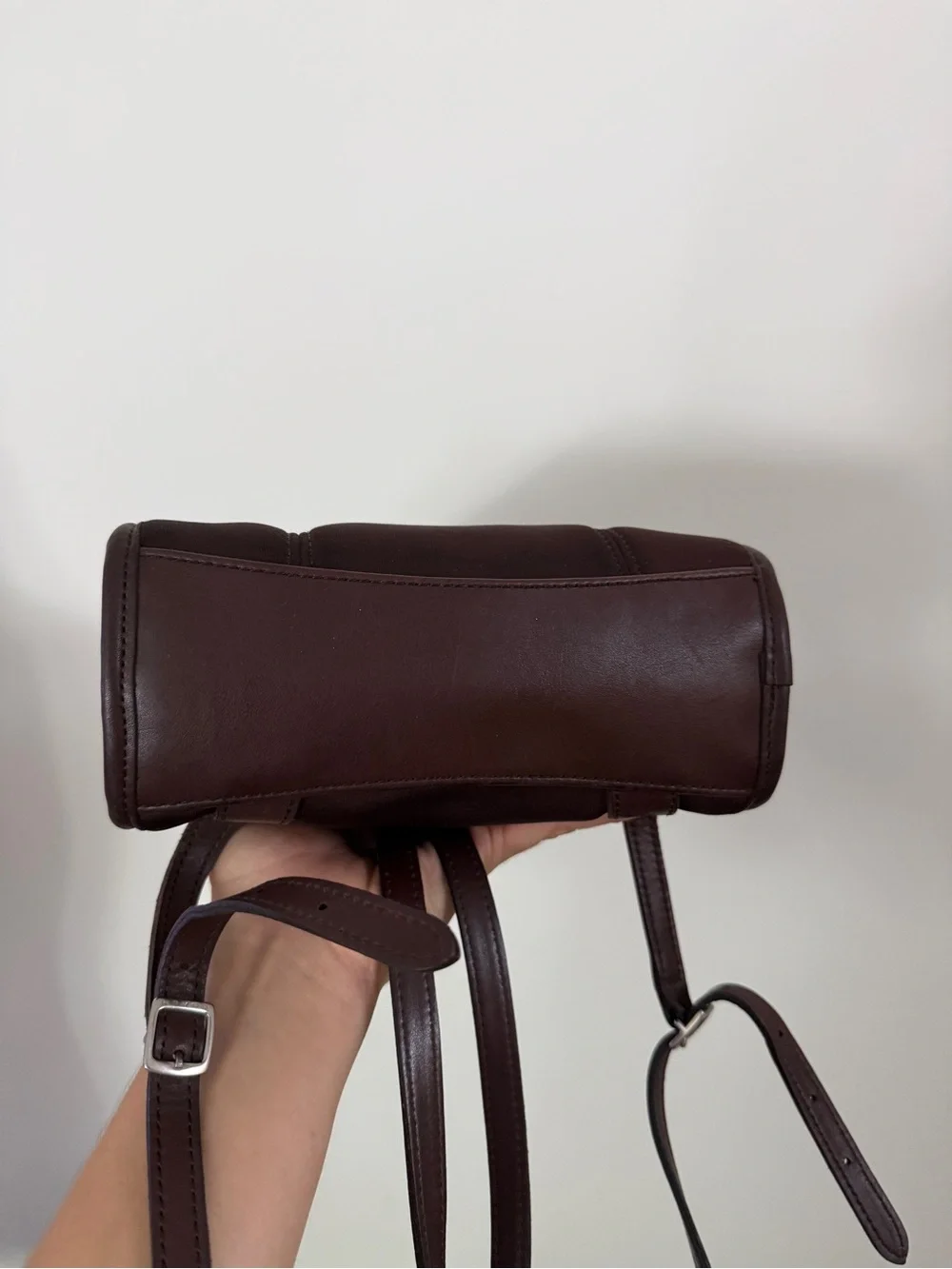VINTAGE COACH neoprene and leather backpack, model 6215